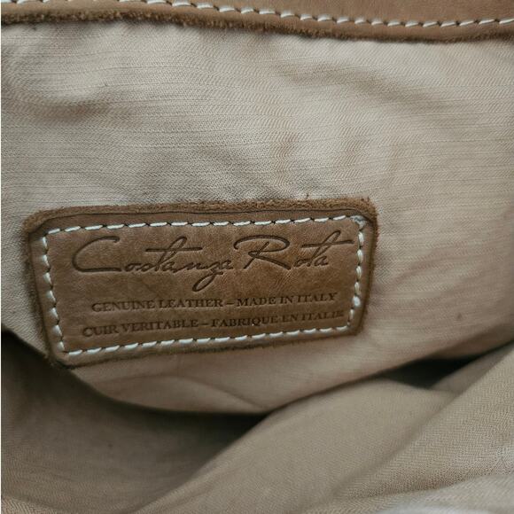 Cortanza Rota Brown Leather Purse Double Strap Handbag Minimalist Boho Casual - Picture 2 of 14